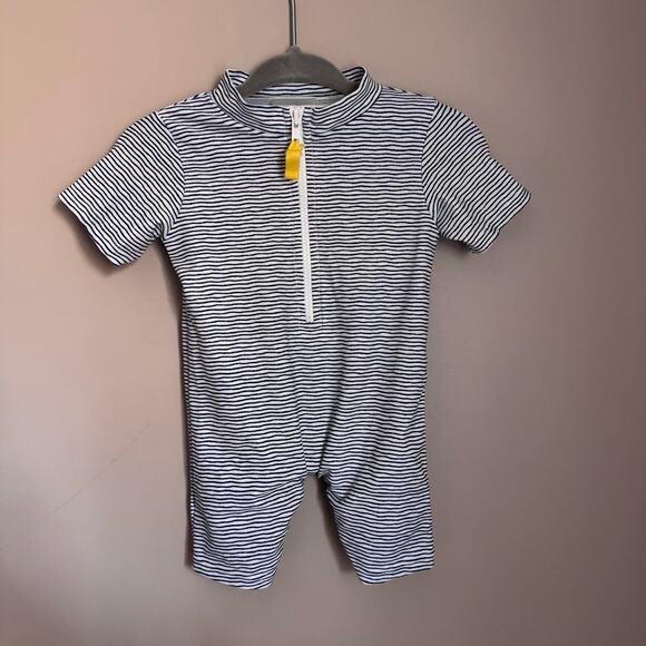 Toobydoo Striped Evie Sun Suit 3-6 Months One Piece UV Protection Bathing Suit - Picture 6 of 6